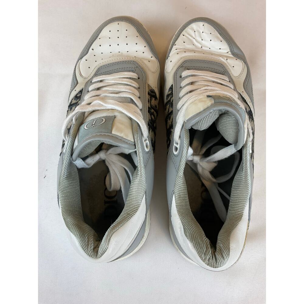 Men's DIOR B27 Low Top Sneaker Size 42/ Size 9- White/Gray - Picture 5 of 7